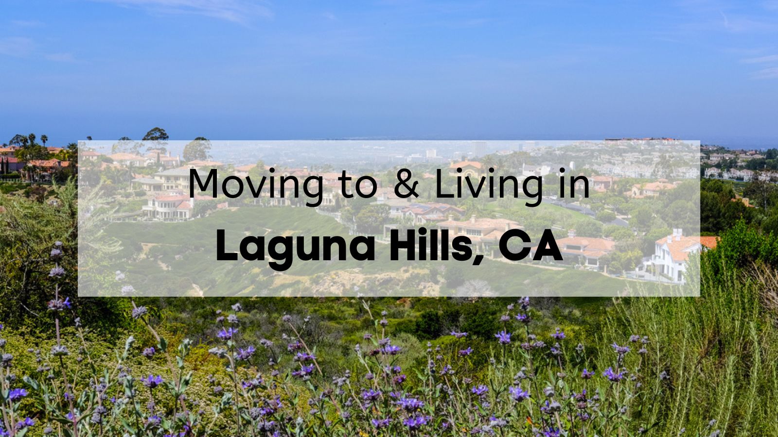 moving to Laguna Hills CA